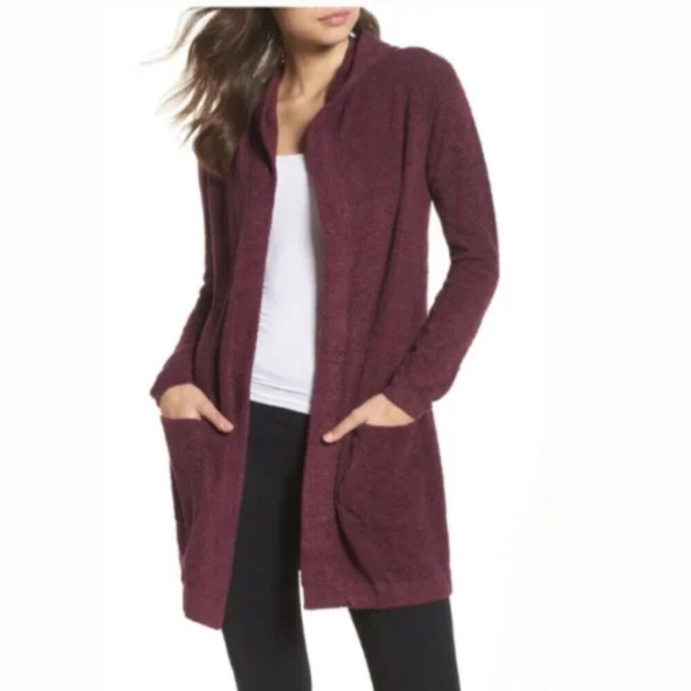 Barefoot Dreams Cozy Chic Lite hooded cardigan